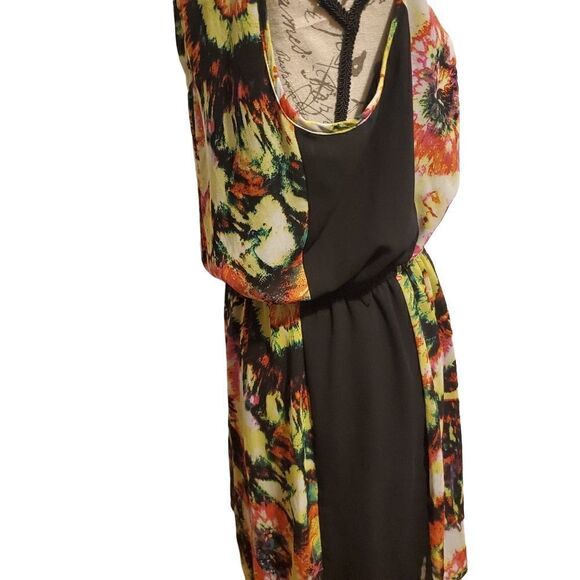XOXO Ladies Multicolored Sleeveless Blouson Dress - Size XL - Picture 5 of 6